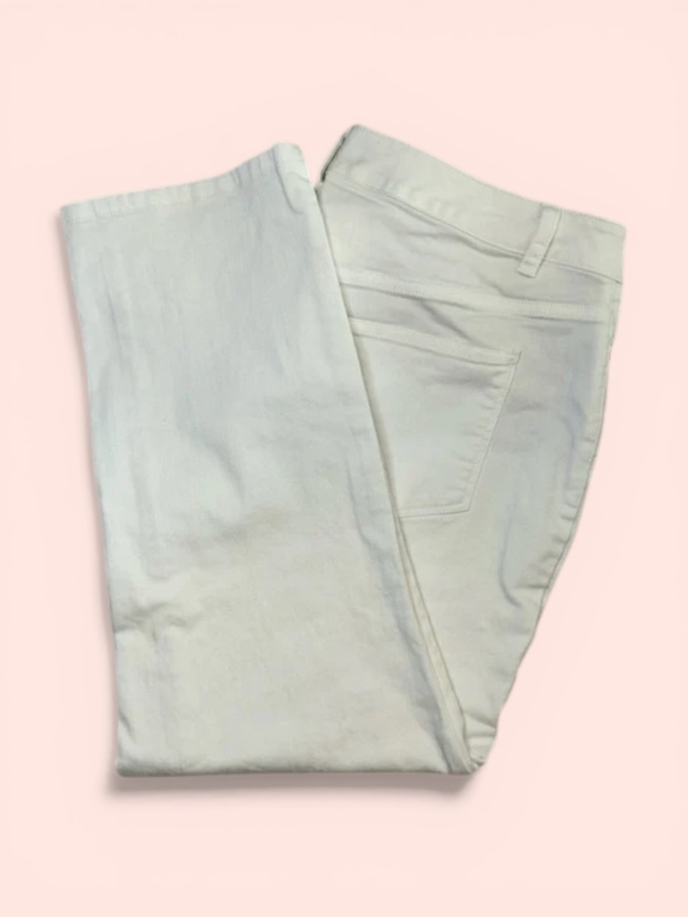 Talbots Women's 14W Off-White/Ivory Straight Leg Jeans